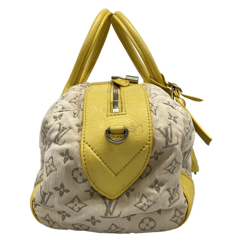 Louis Vuitton Handbag Monogram Denim Speedy Round M40709 Jeanne