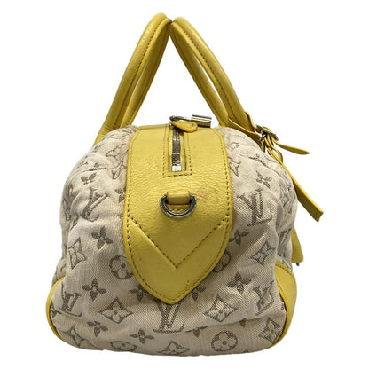 Louis Vuitton Handbag Monogram Denim Speedy Round M40709 Jeanne