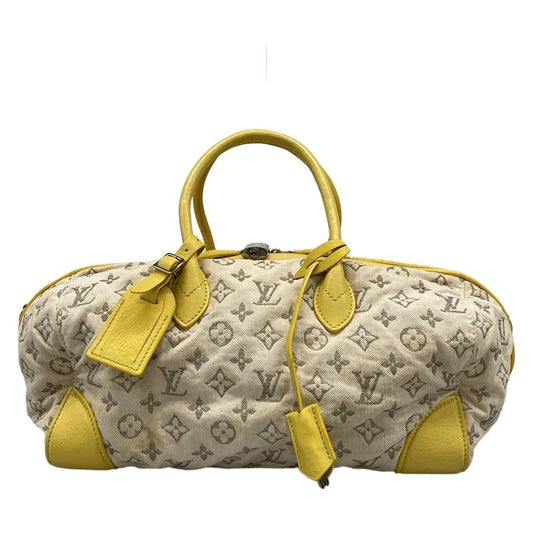 Louis Vuitton Handbag Monogram Denim Speedy Round M40709 Jeanne