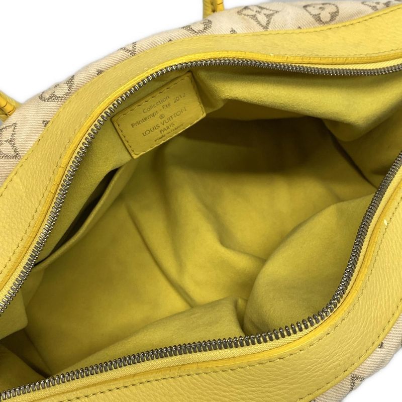 Louis Vuitton Handbag Monogram Denim Speedy Round M40709 Jeanne