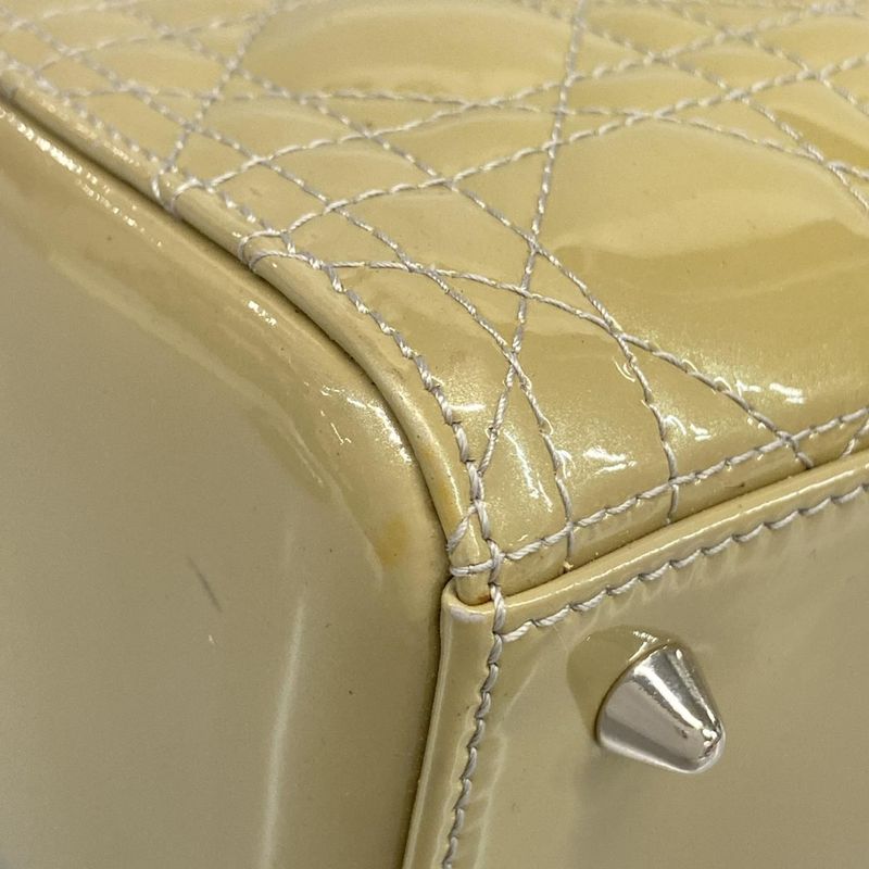 Dior Christian Dior Handbag Lady Dior Medium Bag M0550pvrp Gray Leather