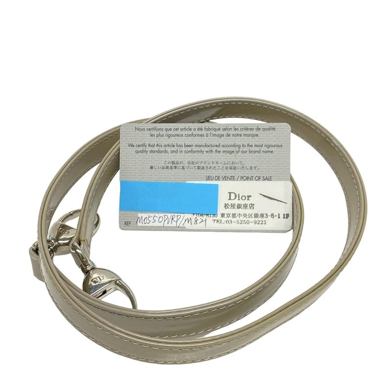 Dior Christian Dior Handbag Lady Dior Medium Bag M0550pvrp Gray Leather