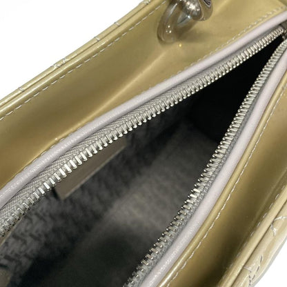 Dior Christian Dior Handbag Lady Dior Medium Bag M0550pvrp Gray Leather
