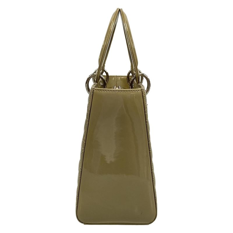 Dior Christian Dior Handbag Lady Dior Medium Bag M0550pvrp Gray Leather