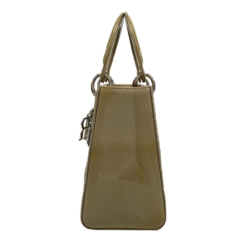 Dior Christian Dior Handbag Lady Dior Medium Bag M0550pvrp Gray Leather