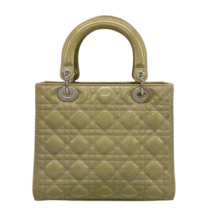 Dior Christian Dior Handbag Lady Dior Medium Bag M0550pvrp Gray Leather