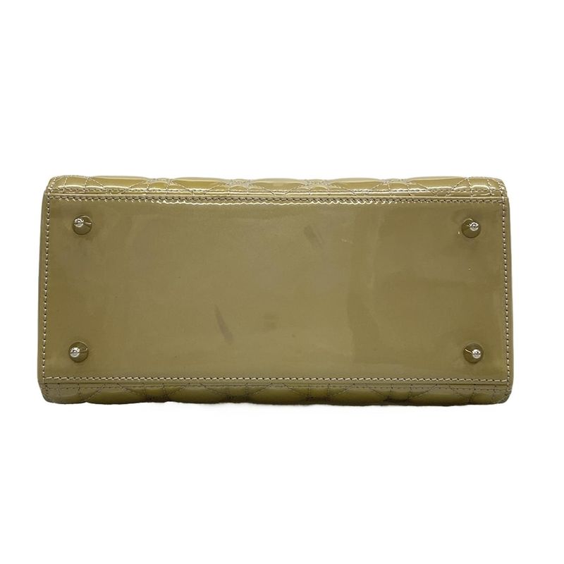 Dior Christian Dior Handbag Lady Dior Medium Bag M0550pvrp Gray Leather