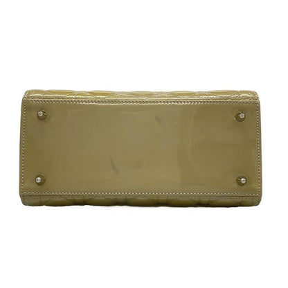 Dior Christian Dior Handbag Lady Dior Medium Bag M0550pvrp Gray Leather