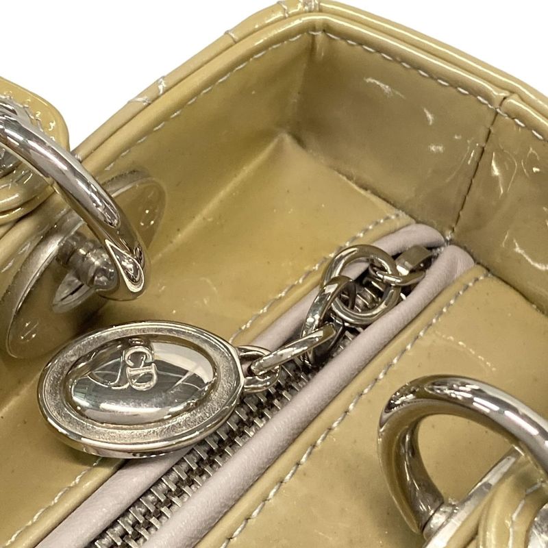 Dior Christian Dior Handbag Lady Dior Medium Bag M0550pvrp Gray Leather