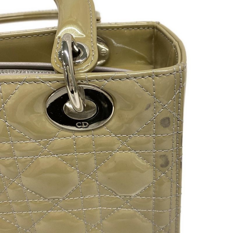 Dior Christian Dior Handbag Lady Dior Medium Bag M0550pvrp Gray Leather