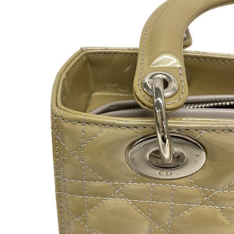 Dior Christian Dior Handbag Lady Dior Medium Bag M0550pvrp Gray Leather