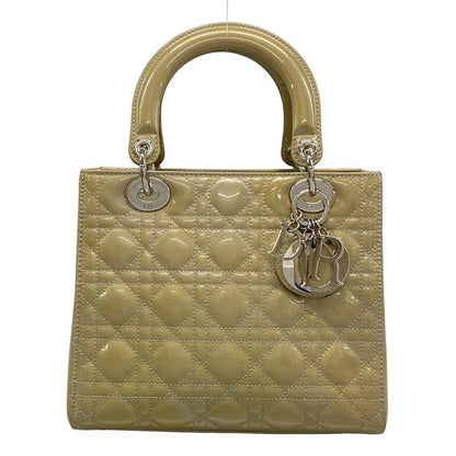 Dior Christian Dior Handbag Lady Dior Medium Bag M0550pvrp Gray Leather