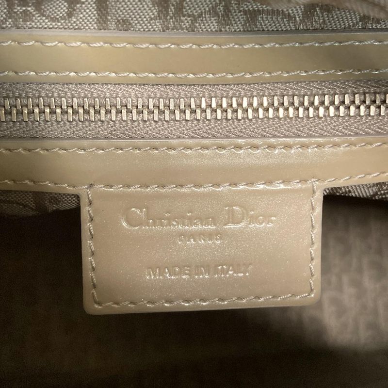 Dior Christian Dior Handbag Lady Dior Medium Bag M0550pvrp Gray Leather