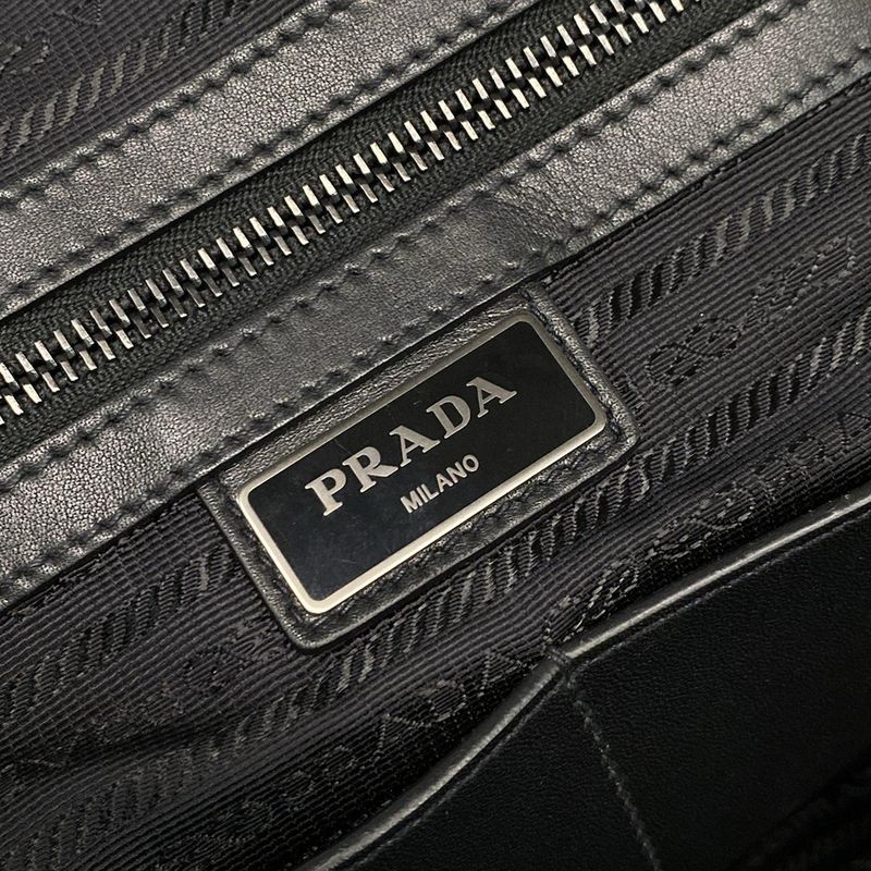 Prada Backpack Sac - 2vz011 Black Leather