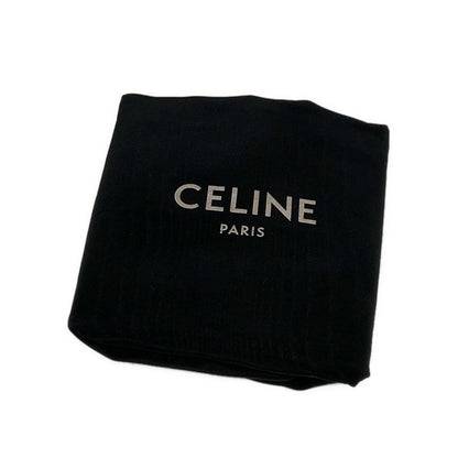 Celine Waist Pouch Triomphe Canvas Belt Bag 195972 Black Dark Brown and White