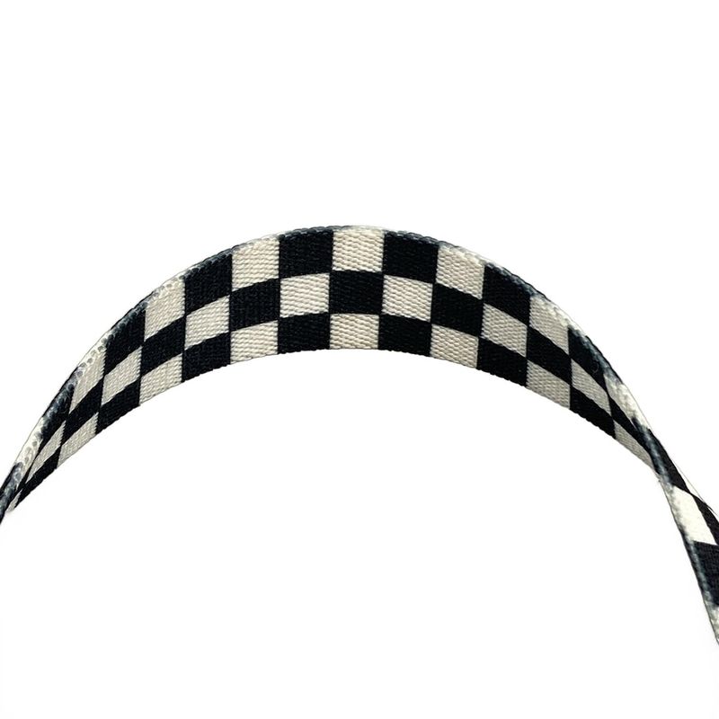 Celine Waist Pouch Triomphe Canvas Belt Bag 195972 Black Dark Brown and White