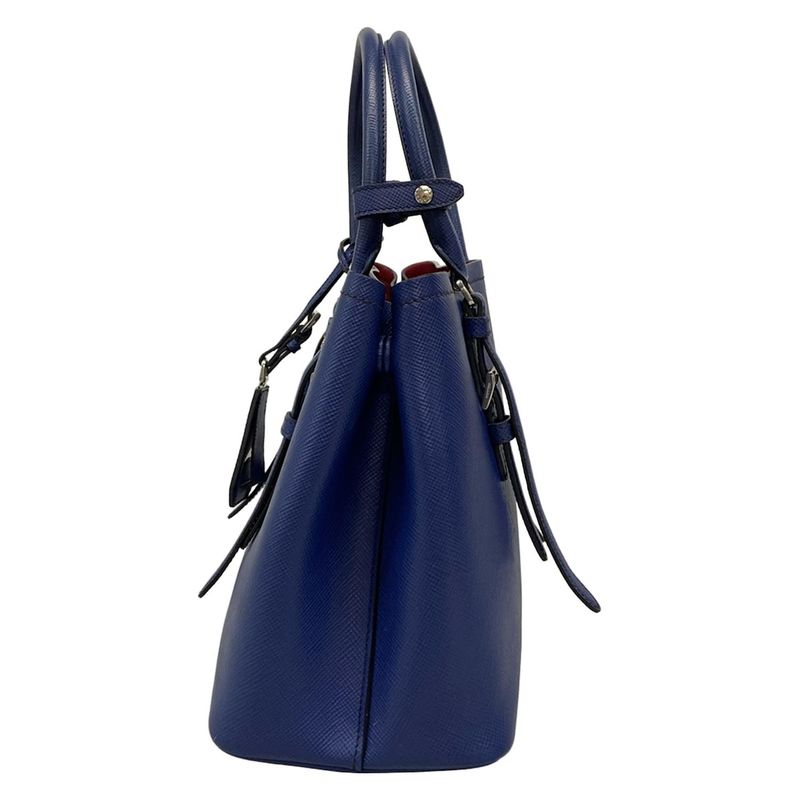Prada Tote Bag - Blue Leather