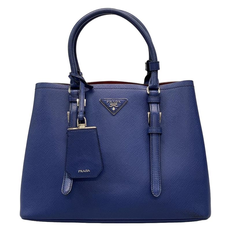 Prada Tote Bag - Blue Leather