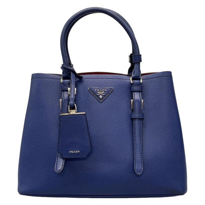Prada Tote Bag - Blue Leather