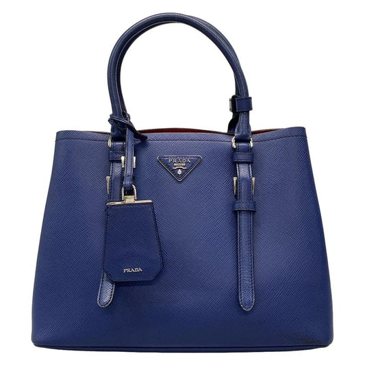 Prada Tote Bag - Blue Leather
