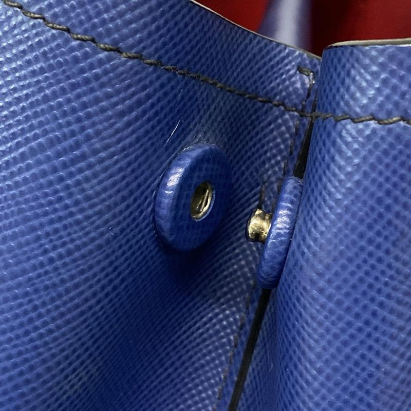 Prada Tote Bag - Blue Leather