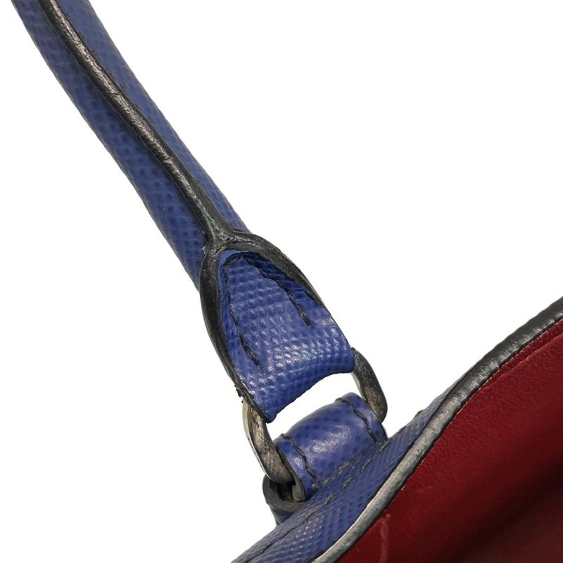 Prada Tote Bag - Blue Leather