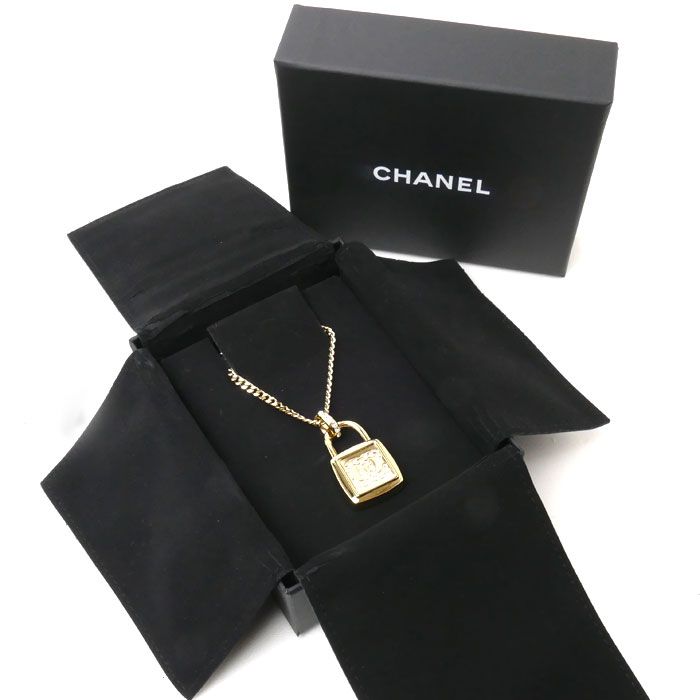 Chanel Metal Cadenna Long Pendant Necklace Aba342 43g ~82cm (32.28in) Ladies
