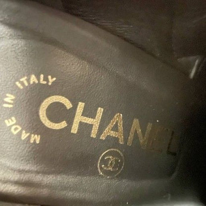 Chanel Excellent Condition Boxed Storage with Bag Leather Long Boots Shoes Heel