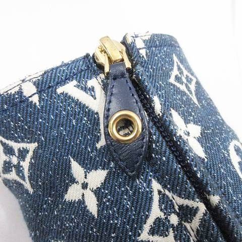 Louis Vuitton Silhouette Line Monogram Denim Ankle Boots Short High Heel Made