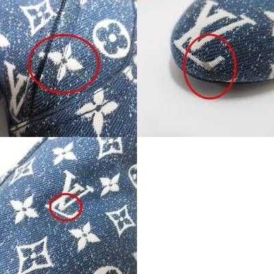 Louis Vuitton Silhouette Line Monogram Denim Ankle Boots Short High Heel Made