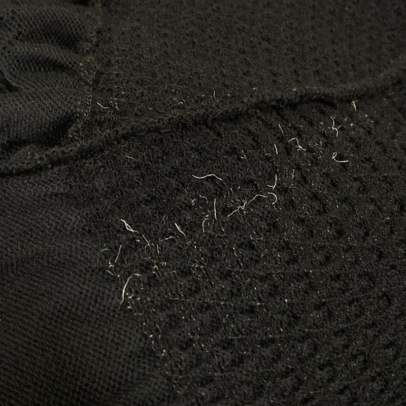 Chanel Long Sleeve Sweater Size 34 S Women - P64322 Black Lace Knitting Pearl