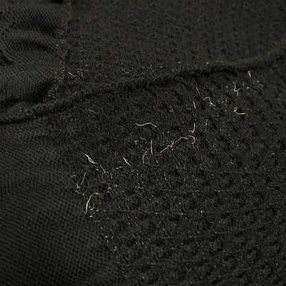 Chanel Long Sleeve Sweater Size 34 S Women - P64322 Black Lace Knitting Pearl