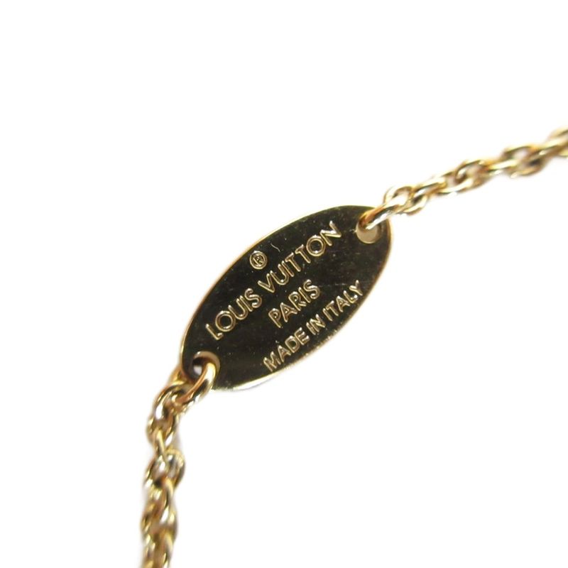 Louis Vuitton Monogram Bracelet - Escential V M00858 LV Logo GP Gold Color