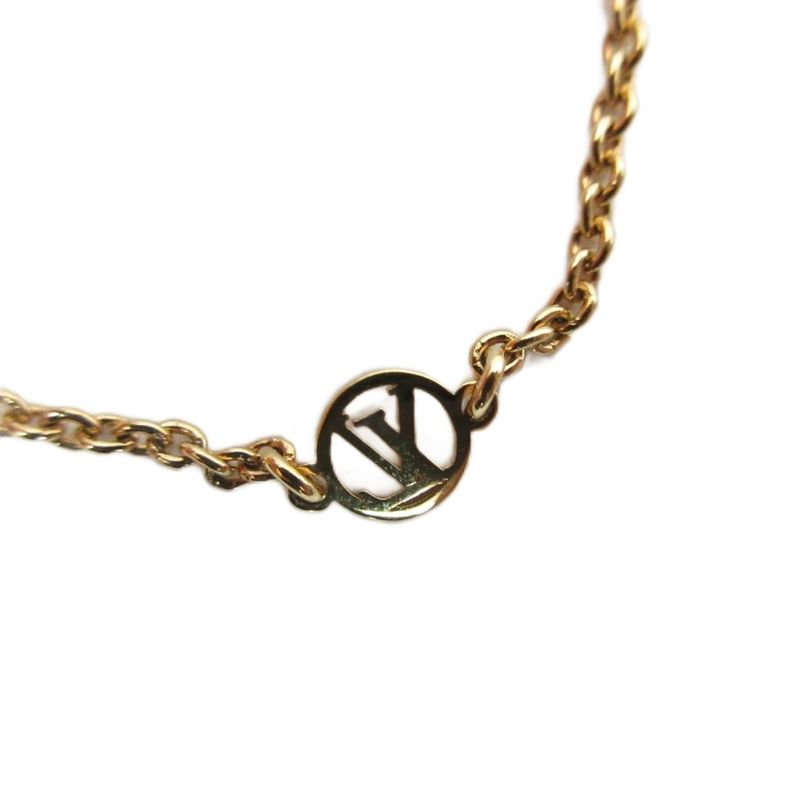 Louis Vuitton Monogram Bracelet - Escential V M00858 LV Logo GP Gold Color