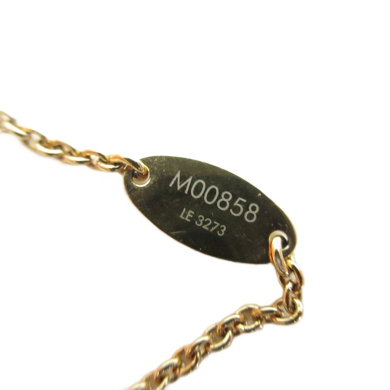 Louis Vuitton Monogram Bracelet - Escential V M00858 LV Logo GP Gold Color