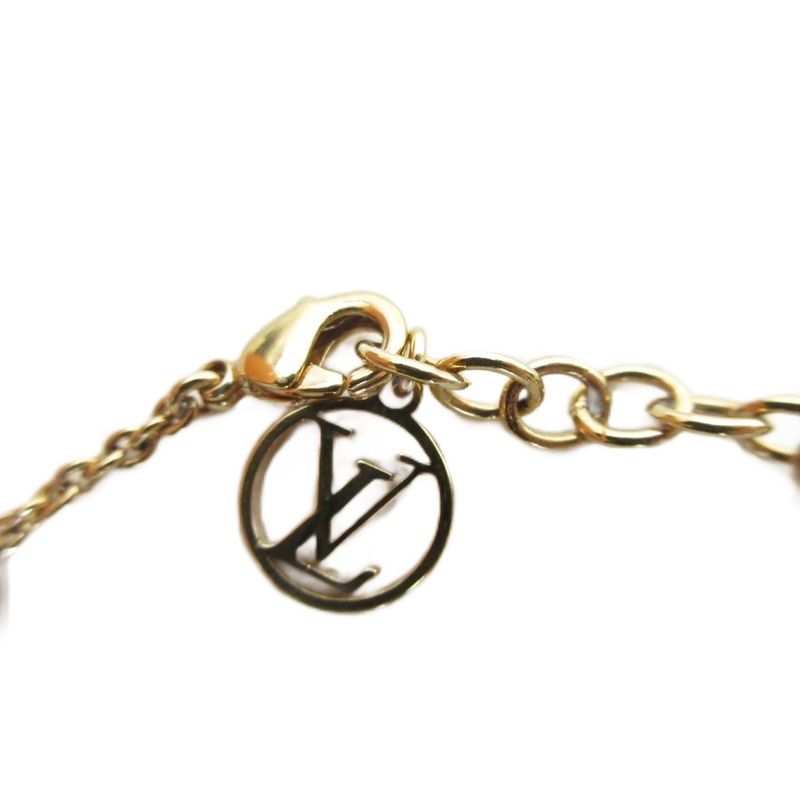 Louis Vuitton Monogram Bracelet - Escential V M00858 LV Logo GP Gold Color
