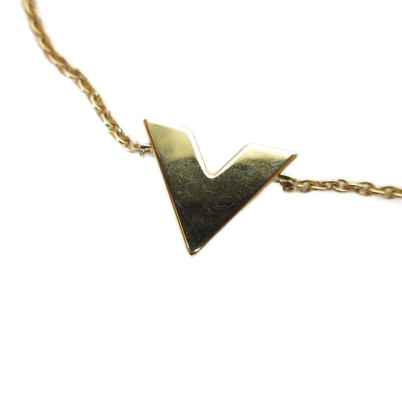 Louis Vuitton Monogram Bracelet - Escential V M00858 LV Logo GP Gold Color