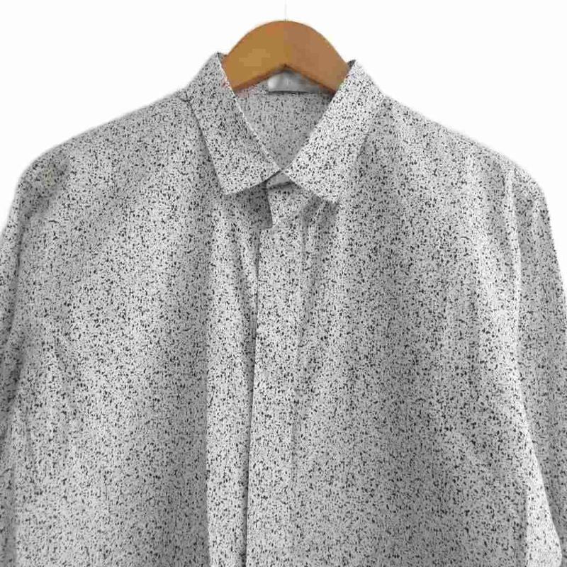 Dior Homme Dior Homme Spray Pattern Shirt Ribbed Wing Regular Collar Long