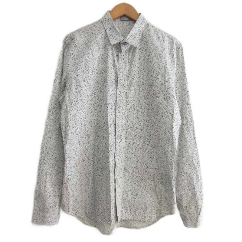 Dior Homme Dior Homme Spray Pattern Shirt Ribbed Wing Regular Collar Long