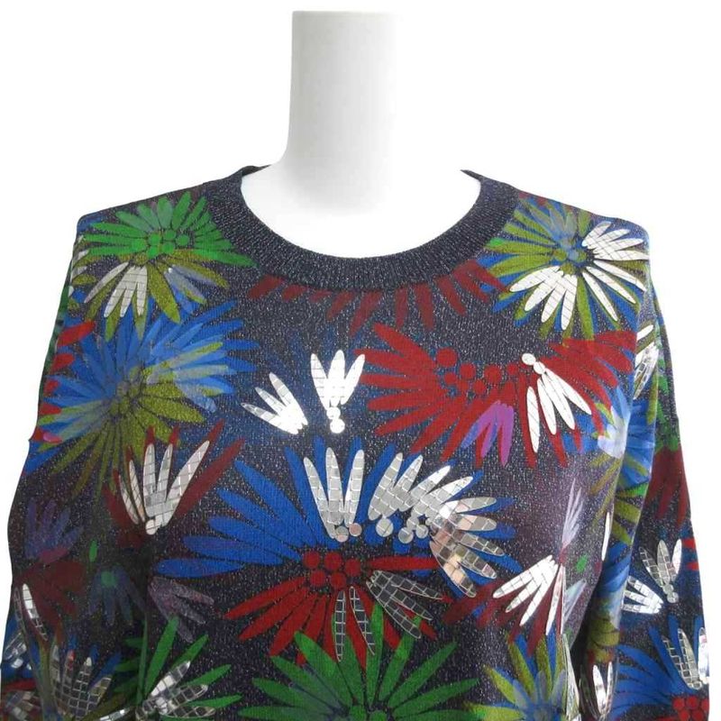 Chanel Excellent Condition 17c Cuba Cruise Collection Look58 Floral Sweater