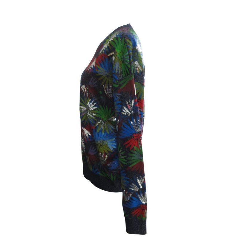 Chanel Excellent Condition 17c Cuba Cruise Collection Look58 Floral Sweater