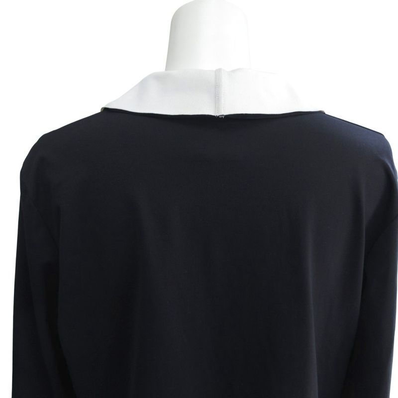 Chanel 03c Cruise Collection Bicolor Jersey Knit Satin Jacket Coco Mark Button