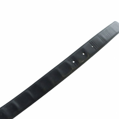 Gucci Belt Gold Hardware Logo Leather Belt Outside Black - Gy18 Mq - OH