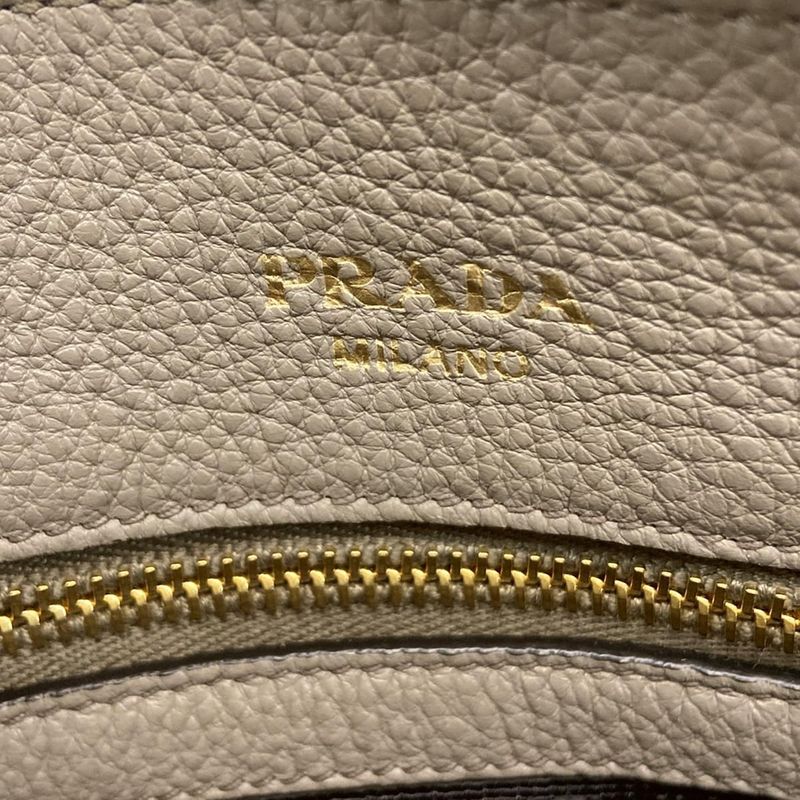 Prada Handbag - 1ba111 Grey Leather