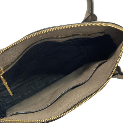 Prada Handbag - 1ba111 Grey Leather
