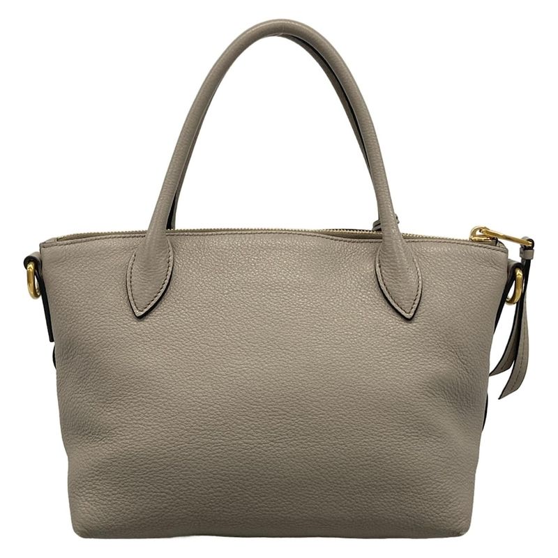 Prada Handbag - 1ba111 Grey Leather