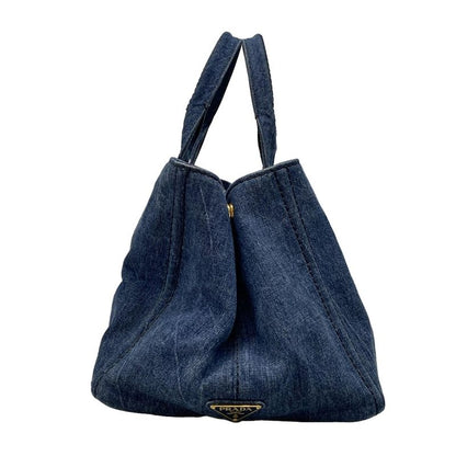 Prada Tote Bag Canapa Navy