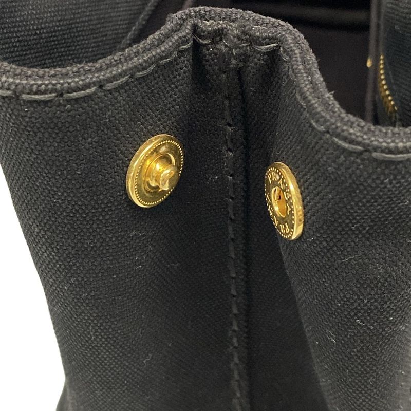 Prada Tote Bag Canapa Black