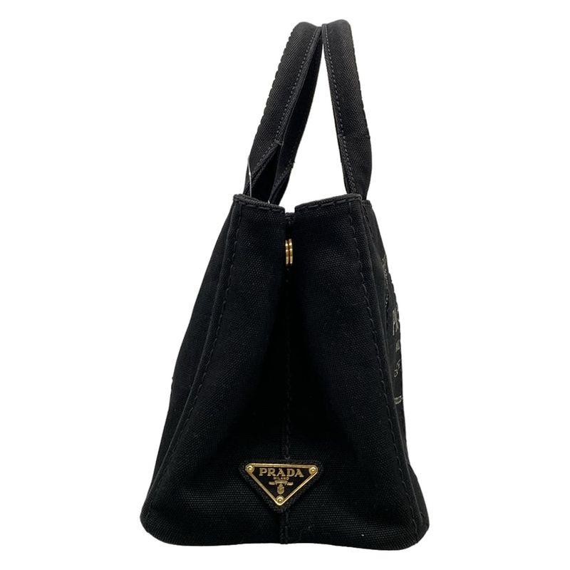 Prada Tote Bag Canapa Black
