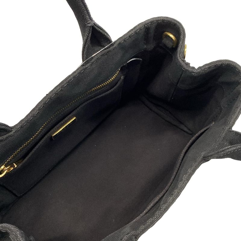 Prada Tote Bag Canapa Black